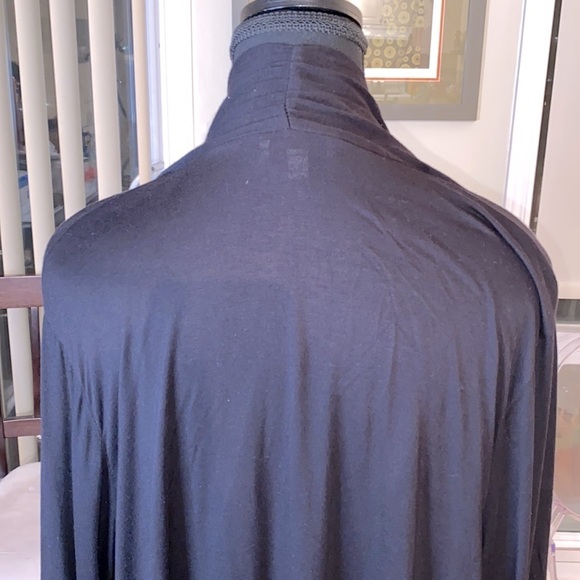 Joseph A. Qu’est-ce que c’est silk?open cardi, blk,floral sequin bead embroidery - Picture 9 of 11